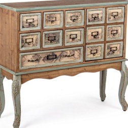 Credenza 1 anta 7 cassetti in legno Kompart Bizzotto